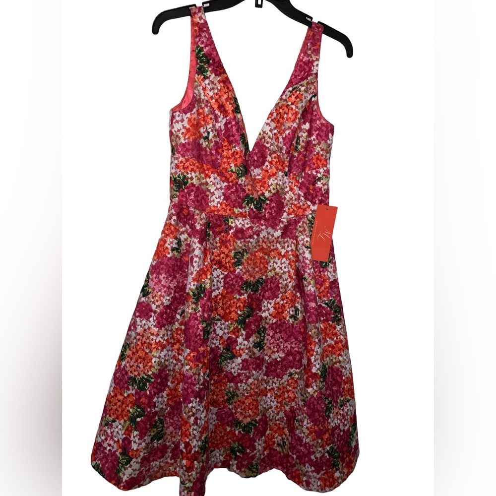 NWT ANTHROPOLOGIE RIONA EMBROIDERED FLORAL DRESS by MONIQUE LHUILLIER SIZE 6